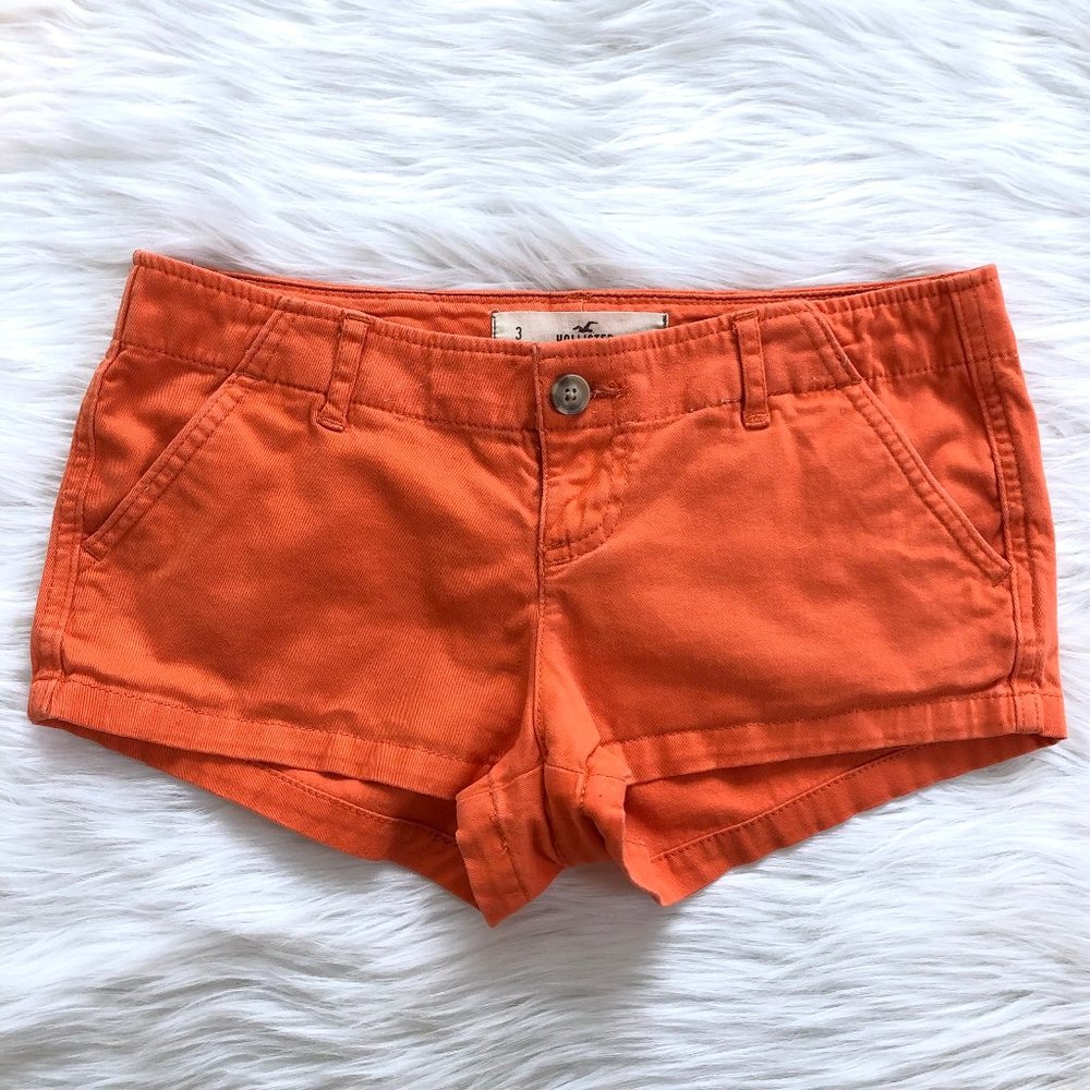 Hollister orange shorts size 3 W26